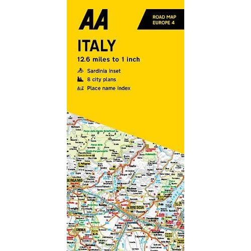 AA Italy Road Map 9780749583200 AA - Dynamic Drive