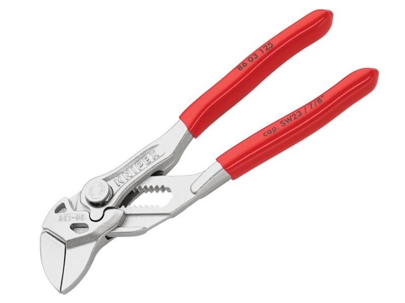 Knipex Mini Pliers Wrench PVC Grips 125mm Knipex - Dynamic Drive