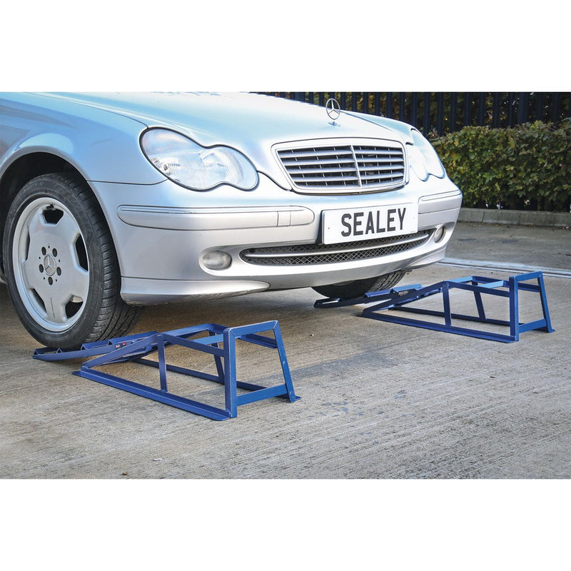 Car Ramp Extensions 400Kg Each/800Kg Per Pair Sealey  - Dynamic Drive