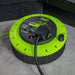10m Cassette Type Cable Reel with Thermal Trip 2 x 230V & 2 x USB - Hi-Vis Green Sealey - Dynamic Drive
