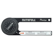 Faithfull Prestige Mitre Saw Protractor Black Aluminium Faithfull - Dynamic Drive