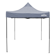 Dellonda 2x2m Pop-Up Gazebo Heavy Duty Carry Bag Rope Stakes & Weight Grey Dellonda - Dynamic Drive