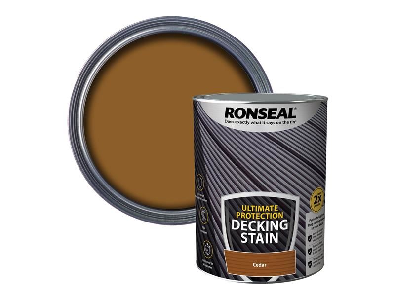 Ronseal Ultimate Protection Decking Stain Cedar 5 litre Ronseal - Dynamic Drive