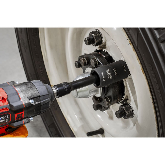 Sealey 63mm Double Ended Impact Socket 1/2"Sq Drive 27 x 27.5mm SX1822 Sealey - Dynamic Drive