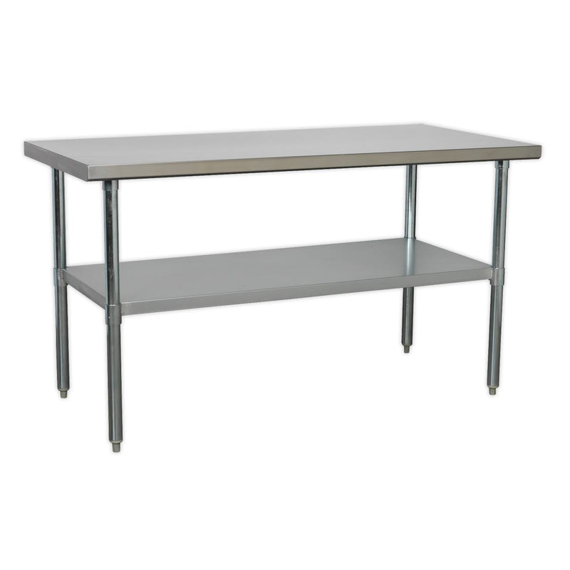 Sealey Stainless Steel Workbench 1.5m AP1560SS Sealey - Dynamic Drive
