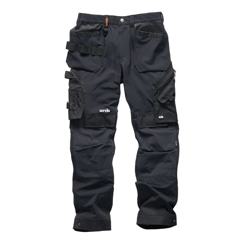 Scruffs Pro Flex Plus Holster Trousers Black 40R Scruffs - Dynamic Drive