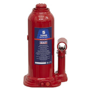 Sealey Bottle Jack 5 Tonne SJ5 Sealey - Dynamic Drive