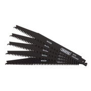 Draper Reciprocating Saw Blades for Wood and Plastic Cutting, 200mm, 6-10tpi (Pa Draper - Dynamic Drive