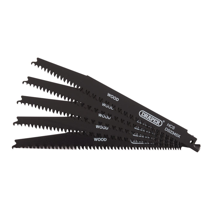 Draper Reciprocating Saw Blades for Wood and Plastic Cutting, 200mm, 6-10tpi (Pa Draper - Dynamic Drive