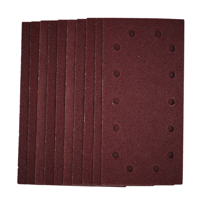 Draper 1/2 Sanding Sheets with Hook and Loop, 115 x 230mm, 40 Grit (Pack of 10) Draper - Dynamic Drive