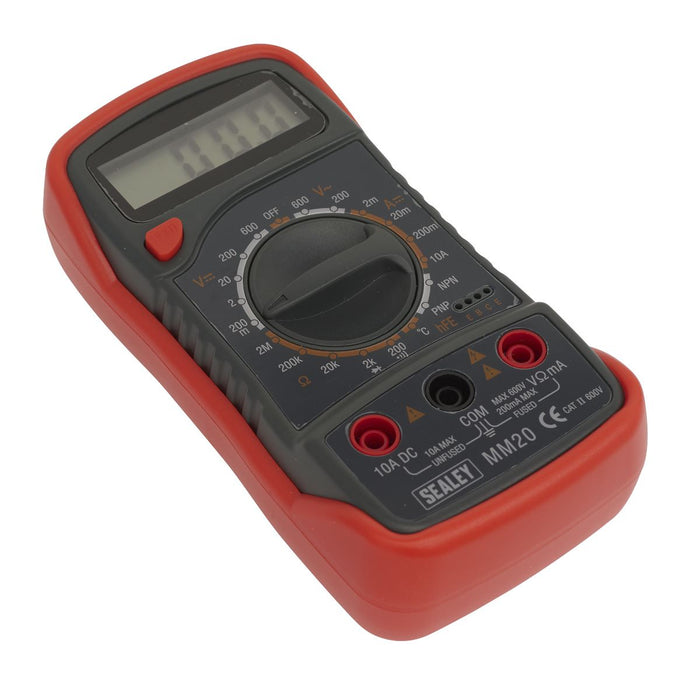 Sealey Digital Multimeter 8-Function with Thermocouple mm20 Sealey - Dynamic Drive