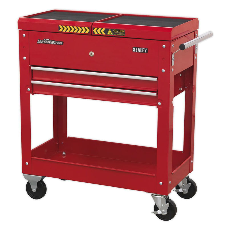 Sealey Mobile Tool & Parts Trolley Red AP705M Sealey - Dynamic Drive