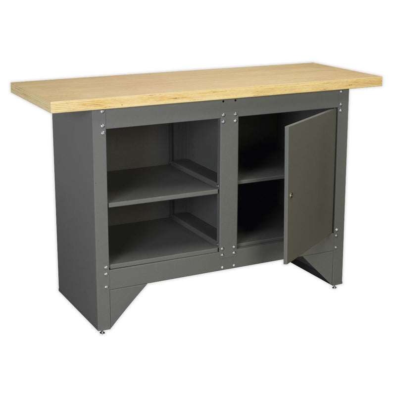 Sealey Workbench with Cupboard Heavy-Duty AP2010 Sealey - Dynamic Drive