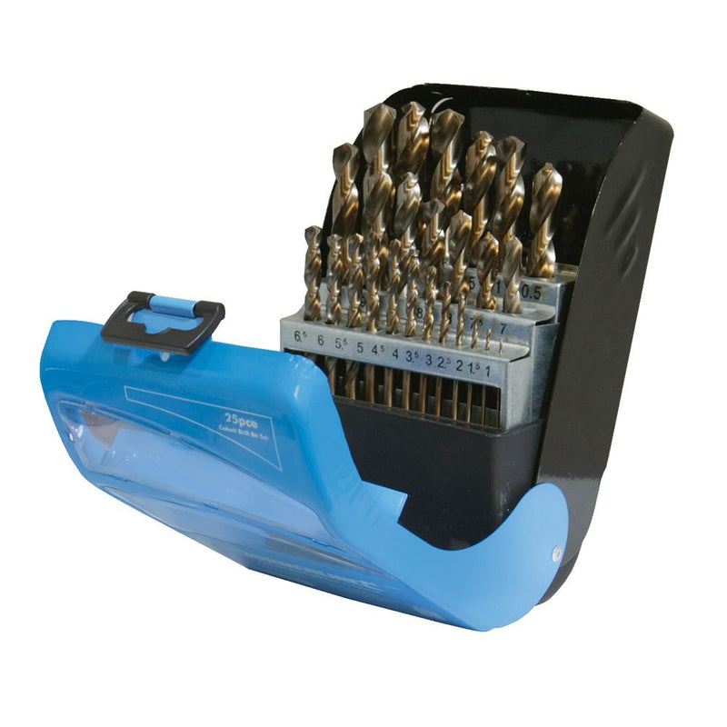 Silverline Cobalt Drill Bit Set 25pce 1 - 13mm Silverline - Dynamic Drive