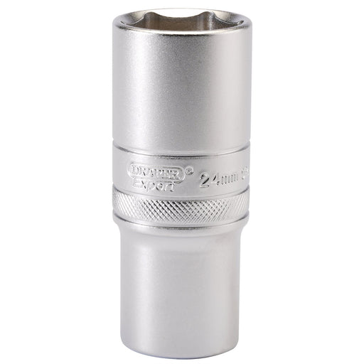 Draper 6 Point Metric Deep Socket, 1/2" Sq. Dr., 24mm 16655 Draper - Dynamic Drive