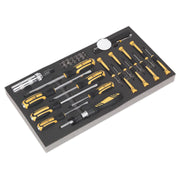 Sealey Tool Tray with Screwdriver Set 36pc S01128 Sealey - Dynamic Drive