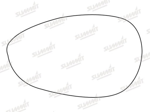 Summit Heated Base Plate With Standard Mirror Glass fits Fiat 500 Punto 05 on LHS Summit - Dynamic Drive