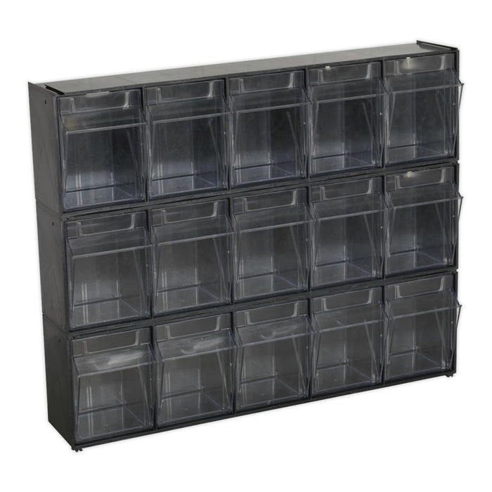 Sealey Stackable Cabinet Box 5 Bins APDC5 Sealey - Dynamic Drive
