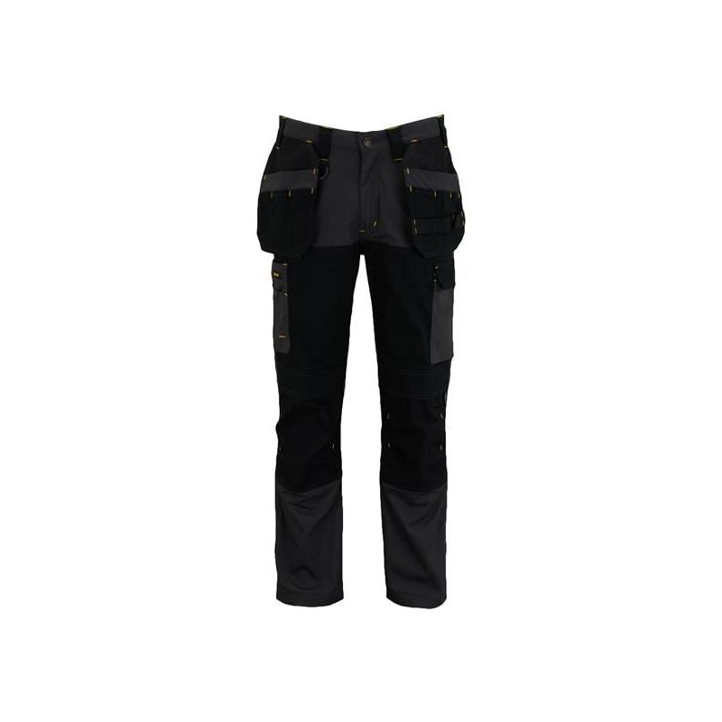 Stanley® Clothing Dixon Slim Fit Trousers Grey/Black Waist 34in Leg R STANLEY® Clothing - Dynamic Drive