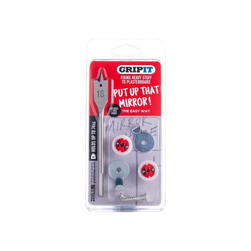 Gripit Mirror Kit, Clam Pack Gripit - Dynamic Drive