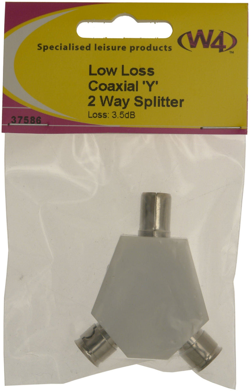 W4 2-Way Coax Splitter Low Loss 37586 W4 - Dynamic Drive