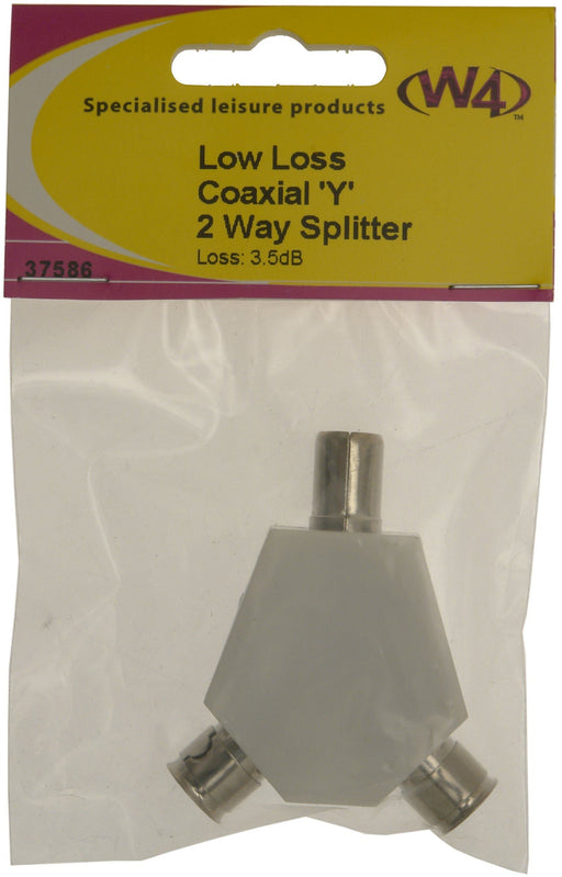 W4 2-Way Coax Splitter Low Loss 37586 W4 - Dynamic Drive