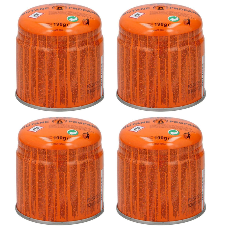4 x XQ GAZ cartridge ILL butane propane mixture 190 g plug-in cartridges standard EN 417:2012 XQ GAZ  - Dynamic Drive