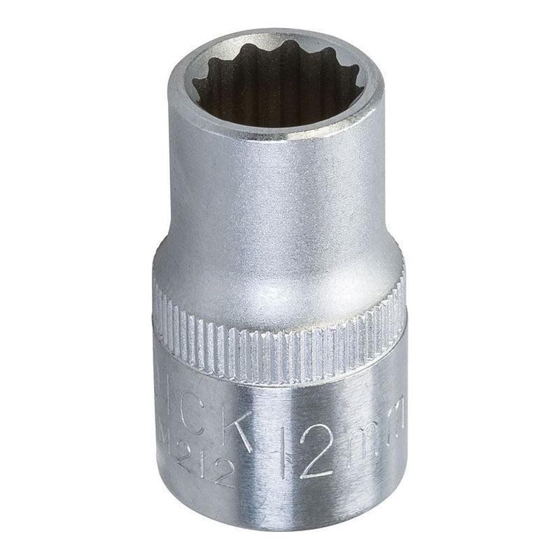 King Dick Socket SD 1/2" Metric 12pt 12mm King Dick - Dynamic Drive