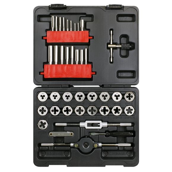 Sealey Tap & Hex Die Set 39pc - Metric AK3039HM Sealey  - Dynamic Drive