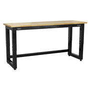 Sealey Steel Adjustable Workbench with Wooden Worktop 1830mm Heavy-Duty APMS22 Sealey - Dynamic Drive
