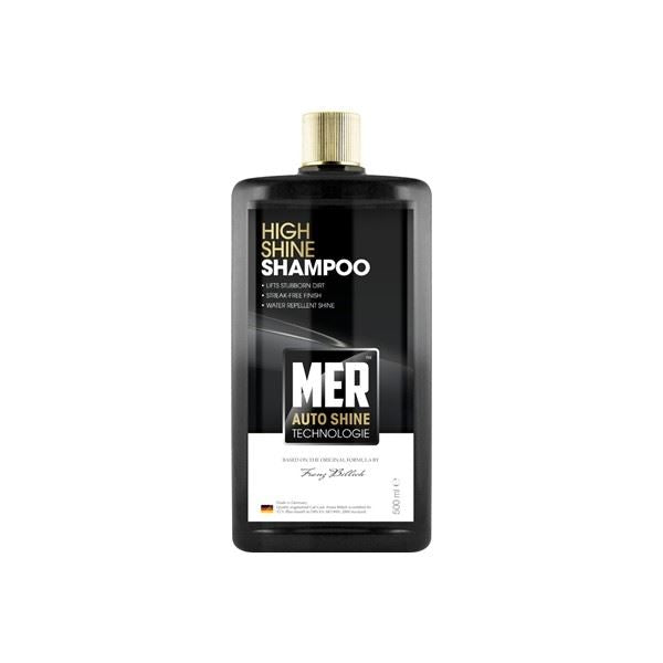 MER High Shine Car Shampoo 500ml Glossy Streak free Finish Water Repellent Mer  - Dynamic Drive