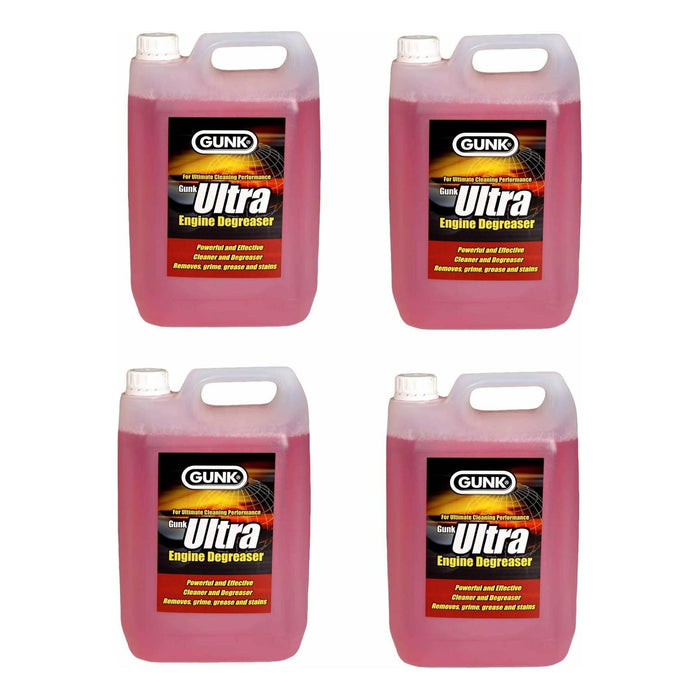 4 x Gunk ULTRA 5L Engine Degreaser Brush On Engines Machines Automotive Cleaner Gunk  - Dynamic Drive