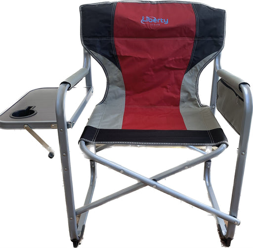 Liberty Red Directors Chair with Side Table Camping Caravan Liberty - Dynamic Drive