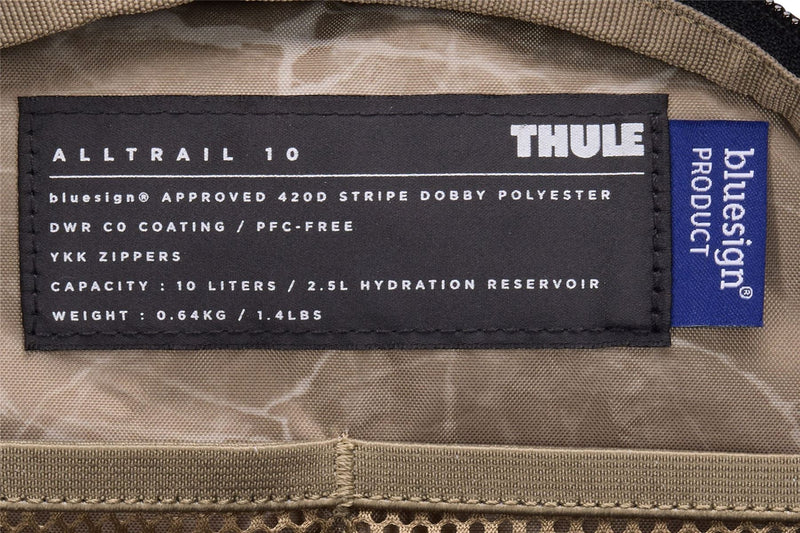 Thule AllTrail hydration pack 10L black Thule - Dynamic Drive