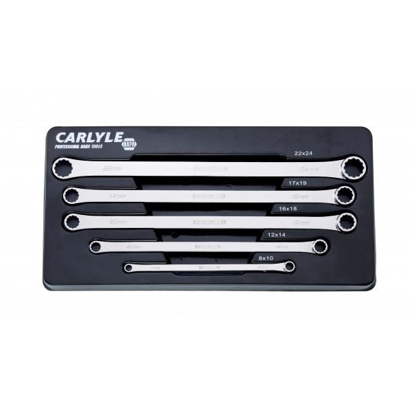 Carlyle Hand Tools Spanner Set - Box End - Combination Box Metric - 5 Piece Caryle Tools - Dynamic Drive