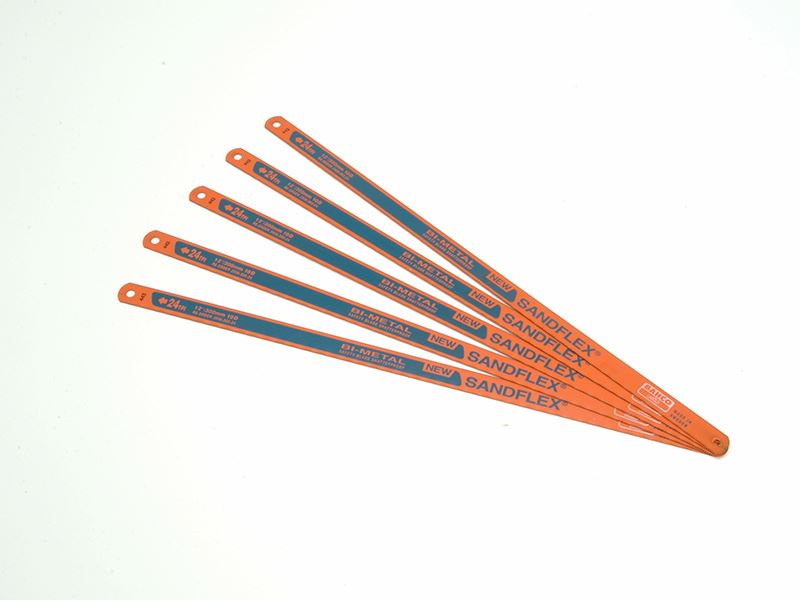 Bahco 3906 Sandflex® Hacksaw Blades 300mm (12in) x 24 TPI (Pack 5) Bahco - Dynamic Drive
