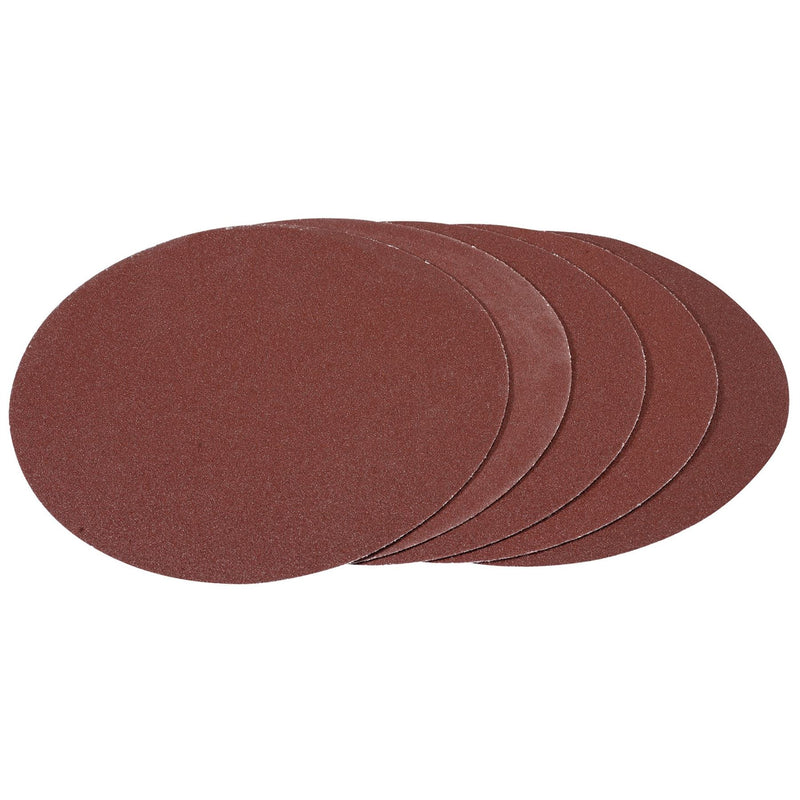 Draper Hook and Loop Aluminium Oxide Sanding Discs, 180mm, 100 Grit (Pack of 5) Draper - Dynamic Drive
