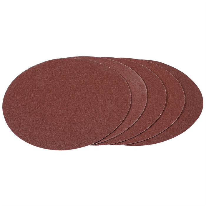 Draper Hook and Loop Aluminium Oxide Sanding Discs, 180mm, 100 Grit (Pack of 5) Draper - Dynamic Drive
