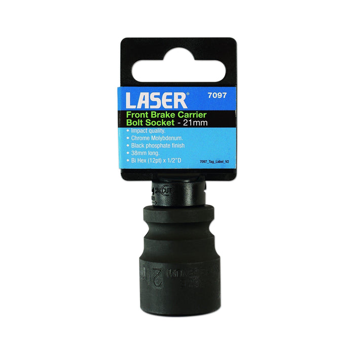 Laser Front Brake Carrier Bolt Socket 21mm 7097 Laser - Dynamic Drive