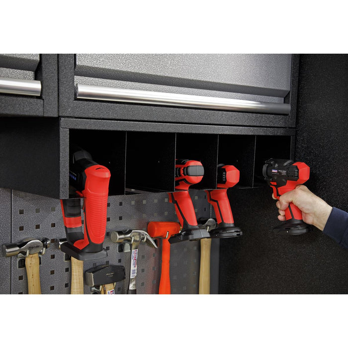 Sealey Modular Power Tool Rack 680mm APMS69 Sealey - Dynamic Drive