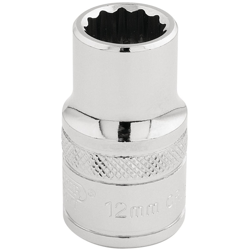 Draper HI-TORQ 12 Point Socket, 1/2" Sq. Dr., 12mm 33097 Draper - Dynamic Drive