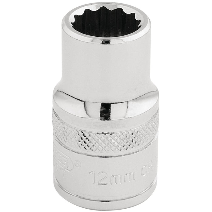 Draper HI-TORQ 12 Point Socket, 1/2" Sq. Dr., 12mm 33097 Draper - Dynamic Drive