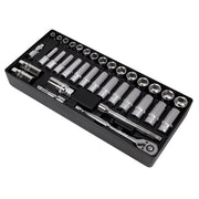 Sealey Tool Tray with Socket Set 35pc 3/8"Sq Drive TBT20 Sealey - Dynamic Drive