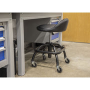 Sealey Creeper Stool Pneumatic with Adjustable Height Swivel Seat & Back Rest Sealey - Dynamic Drive