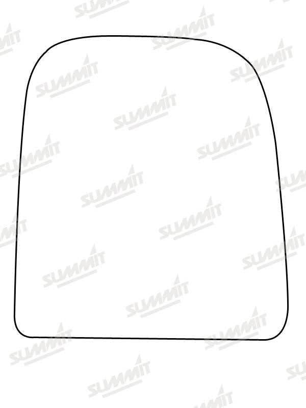 Summit Stick-On Commercial Mirror Glass fits Iveco Daily RHS Summit - Dynamic Drive