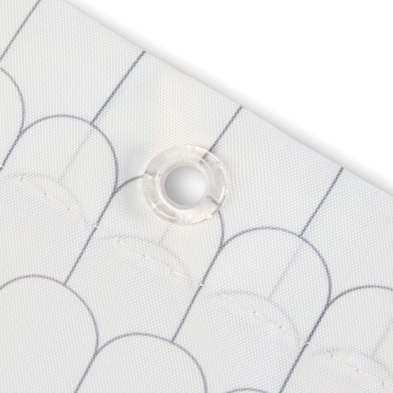 Shower Curtain White & Cells 2348 Rayen - Dynamic Drive