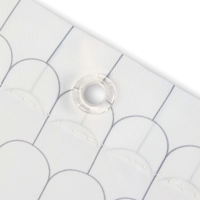 Shower Curtain White & Cells 2348 Rayen - Dynamic Drive