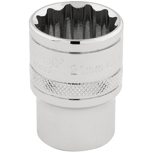 Draper HI-TORQ 12 Point Socket, 1/2" Sq. Dr., 21mm 33290 Draper - Dynamic Drive