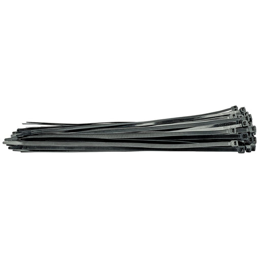 Draper Cable Ties, 7.6 x 400mm, Black (Pack of 100) 70403 Draper - Dynamic Drive