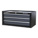 Sealey Mid-Box 3 Drawer with Ball-Bearing Slides Black/Grey AP3503TB Sealey - Dynamic Drive